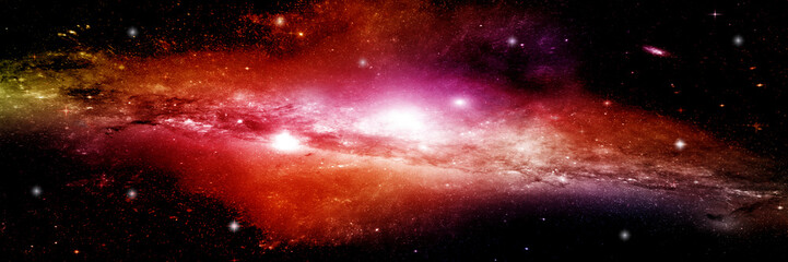 Wall Mural - Stars, dust and gas nebula in a far galaxy.