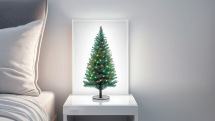 Wall Mural - christmas tree in a room