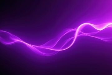 Wall Mural - vibrant purple wave of light on dark background.
