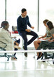 © peopleimages.com - Collaboration, meeting and training with business people in office together for conversation or discussion. Coaching, planning or workshop with man and woman employee group in professional workplace