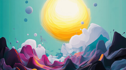 Poster - Vibrant Abstract Artistry