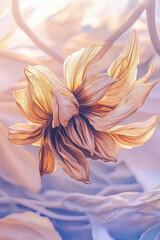 Poster - a flower is shown in a digital painting style