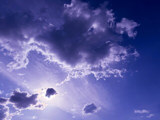 Wall Mural - Amazing clouds in the sky at evening 