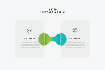 2 step infographic template