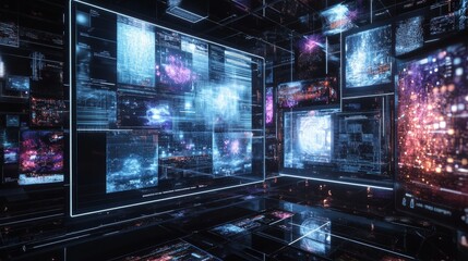 Digital generated devices on desktop, responsive  website design on screen. All screen graphics are made up. 3d rendering.
