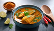 © Mohana - Fish Curry (Meen Kulambu)  Tangy and spicy fish curry made with tamarind and coconut milk