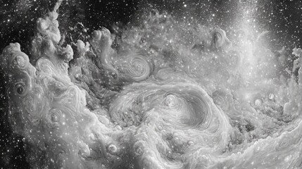 Wall Mural - spiral galaxy in space