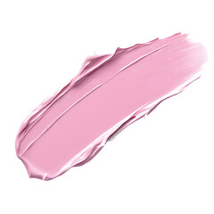 Fototapete - Vibrant pink cosmetic smear on transparent background, perfect for beauty or fashion projects. Adds elegance and style with a soft, artistic look. Versatile for creative use