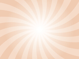 Poster - Sun ray vector orange background. Desert sand orange swirl radial beam sunrise or sunset light retro design illustration. Light sunburst glowing background.