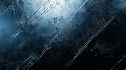 Wall Mural - abstract technology background with blue and black gradient light patterns, featuring a sleek metall