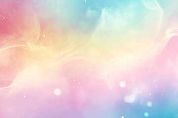 Wall Mural - A soft pastel gradient background with gentle shades of pink, blue, and yellow. The gradient should be smooth without any harsh transitions or sharp edges