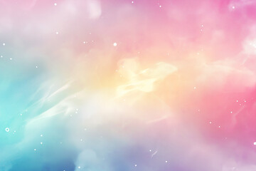 Wall Mural - A soft pastel gradient background with gentle shades of pink, blue, and yellow. The gradient should be smooth without any harsh transitions or sharp edges