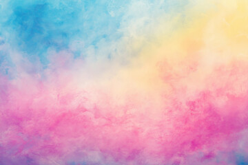 Wall Mural - A soft pastel gradient background with gentle shades of pink, blue, and yellow. The gradient should be smooth without any harsh transitions or sharp edges