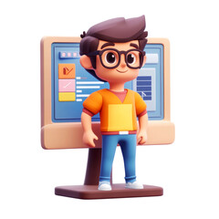 3D boy programmer.