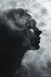 © StockUp - An evocative profile surrounded by enigmatic swirling smoke.