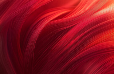 Wall Mural - Red abstract background with blurred lines and curves, creating an elegant and modern design element for graphic elements or backgrounds