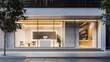 © Chandlerlikes - Concept of a storefront with visuals of sleek design, modern retail aesthetics, and effective signage for business presentations