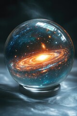 Wall Mural - Galaxy Inside Glass Ball