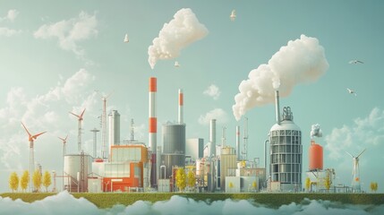 Wall Mural - a visual exploration of innovative energy solutions discovering alternative power sources