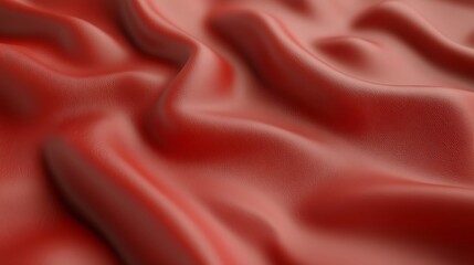 Poster - A high-quality image featuring a solid red background enhanced with a subtle leather texture, ideal for design and creative projects.