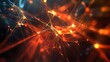 © Thirakun - Global communication network with dynamic data links and vibrant highlights