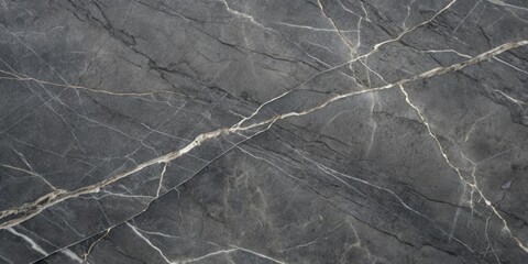 Aufkleber - Dark Gray Marble with White and Gold Veins, a Textured Background for Design Projects
