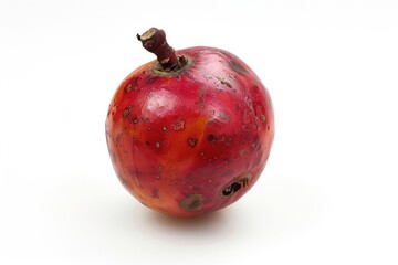 Wall Mural - Close-up shot of a fruit on a white surface, perfect for food or product photography