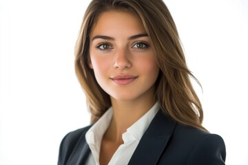 Sticker - Professional woman standing and smiling for a photo shoot