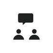 © Hindi - Person conversation icon web design in vector