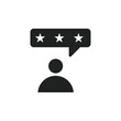 © Hindi - review icon web design in vector