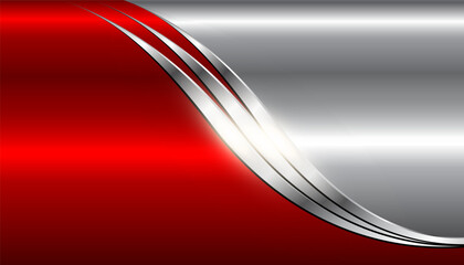 Wall Mural - Silver red abstract background with wavy pattern.