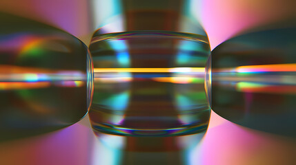 A close-up shot of a digital identity diffraction, diverse spectral separation. Spectral. Illustration