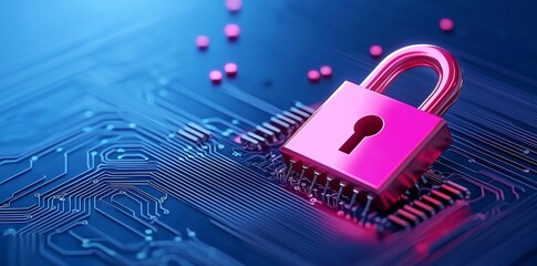 An abstract digital backdrop focused on cybersecurity, highlighting technology, networks, and the digital realm.