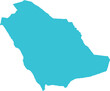 © vedpku - Saudi Arabia MAP in Blue, Country Border, Saudi Arabia Map, Border line of Saudi Arabia, Geographic Map