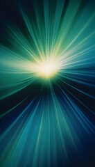 Wall Mural - radial gradient with vibrant blue and green colors transitioning smoothly towards the center, with a