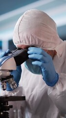 Poster - Research Lab Scientist Doing Medical Scientific Test