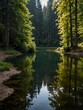 © claudunia - Pond in the center of Krasna Lipa near Bohemian Switzerland Park.