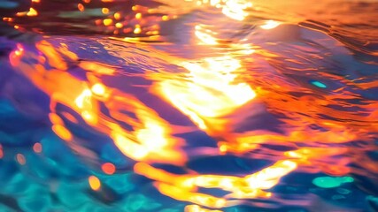 Wall Mural - Shimmering Sunlit Waters - Generative Ai 4K Video