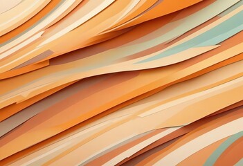 Poster - Vivid Pastel Layers in 3D Vector Wallpaper