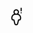 © Rufat - person warning exclamation mark icon sign vector