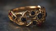 © Benjarin - Intricate gold ring adorned with gemstones, showcasing elegance.