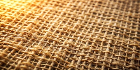 Aufkleber - The Interwoven Threads of a Natural Burlap Fabric, Creating a Texture Rich in Depth and Warmth