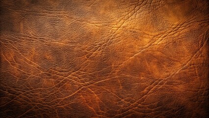 Aufkleber - A Close-Up View of Authentic Brown Leather with Distinctive Texture and Wrinkles