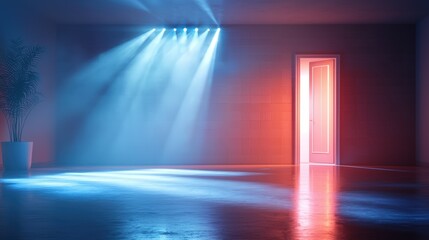 Wall Mural - motivational themes with dramatic lighting