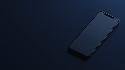 Dark Smartphone on a Dark Background