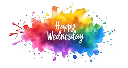 Poster - A colorful splash design features the text 