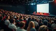 © Vader Stocker - Audience Attentively Listening to a Presentation in a Large Conference Hall