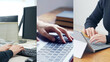 © metamorworks - パソコン、PC、ビジネス、キーボード、女性、メール、オフィス、入力、コラージュ、タイピング、仕事、作業、メッセージ、SNS、プログラミング、エンジニア、システム、ソフトウェア、アプリ、テクノロジー、エレクトロニクス、インターネット、検索、オンライン、開発、web、データ、DX、デジタル、デジタルトランスフォーメーション、ブラウジング、ネットサーフィン、ブログ、記事、記者、ライター、手元、アップ、イ
