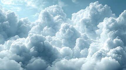 Wall Mural - Graceful Wispy Clouds Forming in the Sky with Soft Light Creating a Dreamy Atmosphere for Scenic and Serene Backgrounds