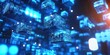 © Planetz - 3D Illustration of Data Blocks Floating with Binary Code in a Digital Space Representing Technology and Innovation in Data Visualization